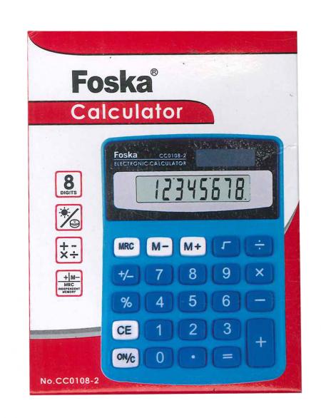 Calculadora 8 Digitos Foska Ref. Cc0108-2