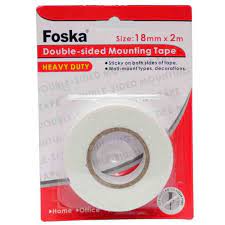 Cinta Doble Faz Foska 18mm X 2m 
