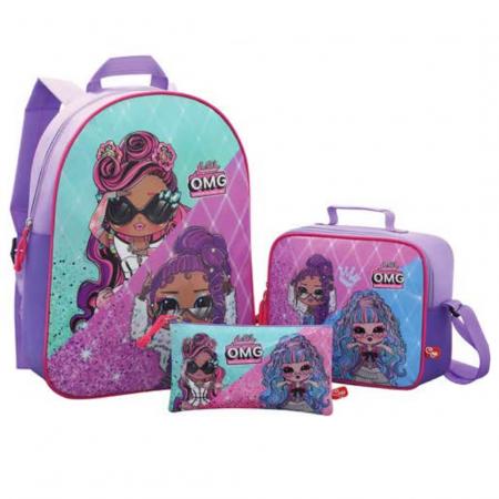 Combo Lol Omg Queens + Morral + Lonchera + Cartuchera Ref. 959080 