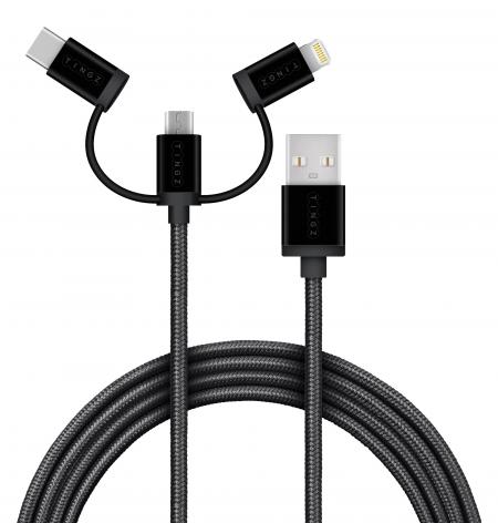 Cable Usb 2x1 C/iphone X 1mts Ref. Xtw-011