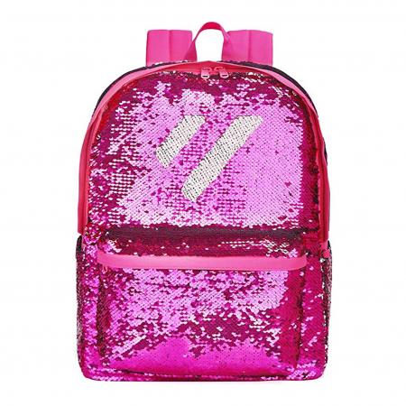 Backpack Mini Travel Ready Lentejuelas Rosado Hot (morral) Ref. Tr-esb102      