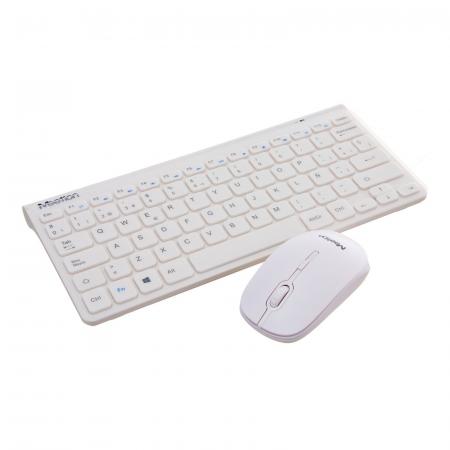 Combo Teclado Mouse Meetion Color Blanco