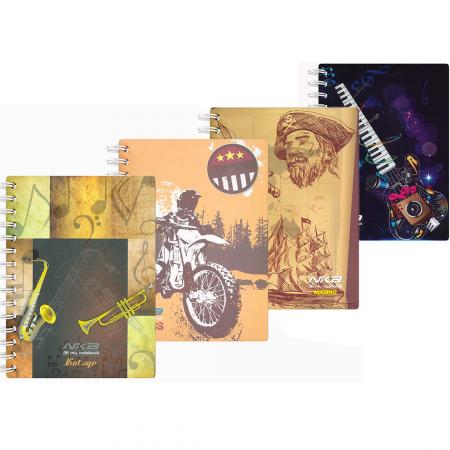 Cuaderno Argollado Pasta Dura Pequeño Nika X 7 Materias Ref. 