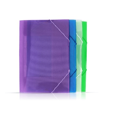 Carpeta Plastica Tipo Oficio Marfil  Colores Surtidos Ref.