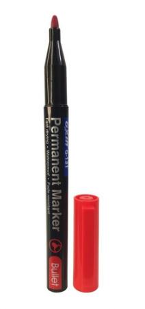 Marcador Permanente Gx Grueso Punta Bala Rojo Ref. G-113d-re