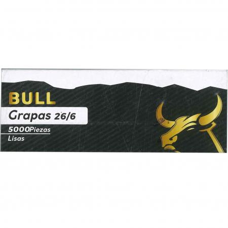 Caja de Grapas Lisas Bull 26/6 5000pcs Ref. B-grapas
