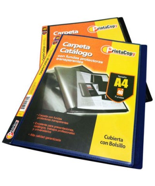 Carpeta Porta Catalogo A4 X 40 Hojas Ref. Cat40