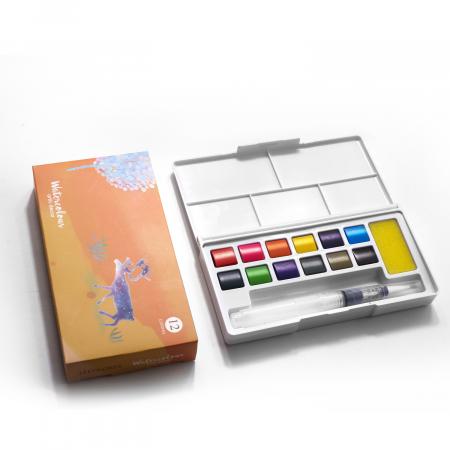 12 Watercolor Set (acuarela) Ref. Ht-pwt012 - Ht-pwp012