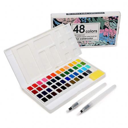 48 Watercolor Set (acuarela) Ref. Ht-pwt048 - Ht-pwp048