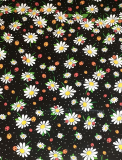 Metro de Papel Contac Margaritas Negra Ref. 720d-09