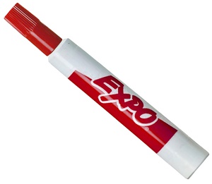 Marcador para Pizarra Expo Rojo Dry Erase X Unidad Ref. 1929204