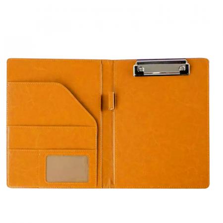 Portafolio Magnetico Semicuero Naranja  Xw03078