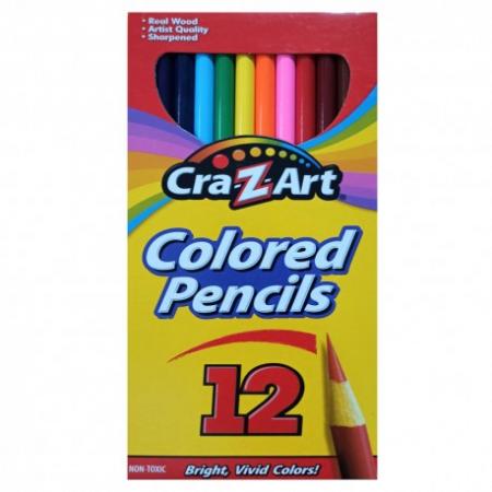 Caja de Creyones de Madera Cra-zart X 12 Colores Ref. 10404