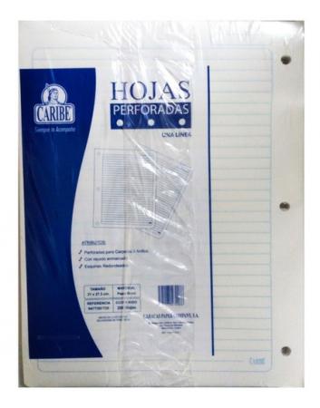 Paquete de Hojas Ponchadas Carta Tesis X 150 Unidades Ref. 