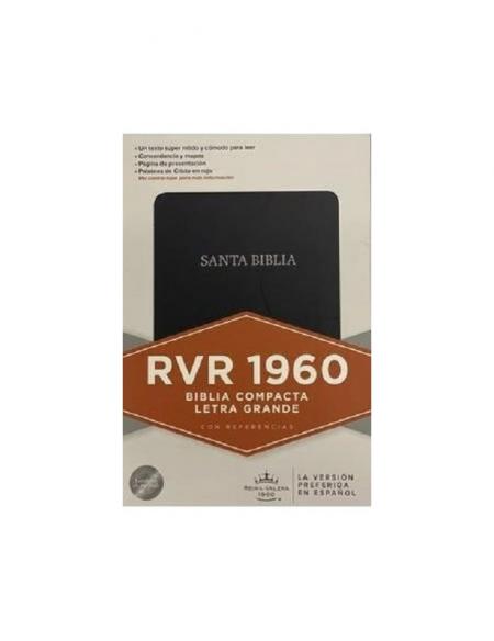 Biblia Compacta Letra Grande Rvr 1960 (negra)
