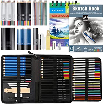 74 Drawing Set In Nylon Case (2 Pads) Re. Ht-pan074