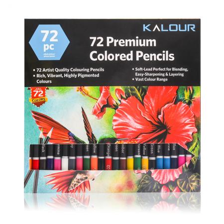 72 Color Pencil In Paper Box Ref. Ht-pcp072s