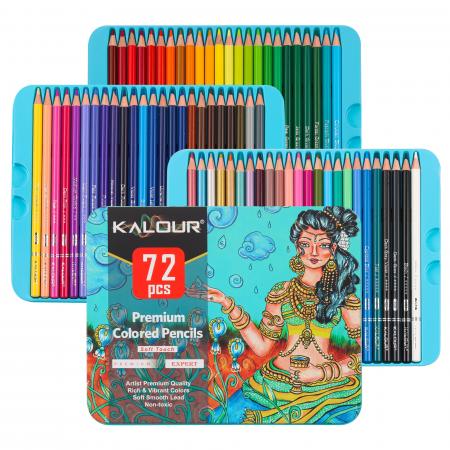 Kalour 72 Color Pencil In Tin Box (women) 