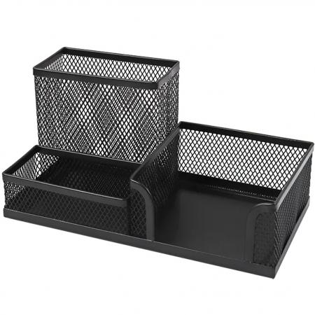 Organizador Porta Lapiz de Malla Negro Foska 