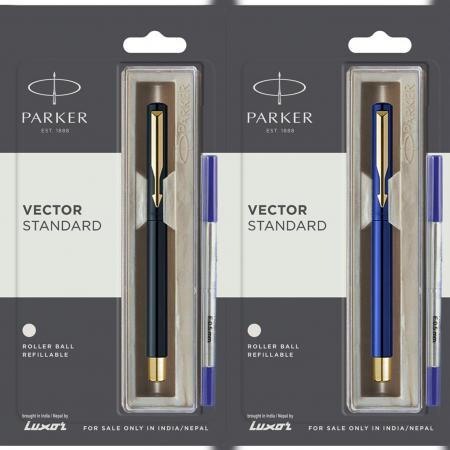 Boligrafo Parker Vector Standard Roller Ball Ct Negro - Azul Ref. Vector