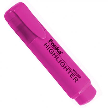 Resaltador Ancho Foska Rosado 