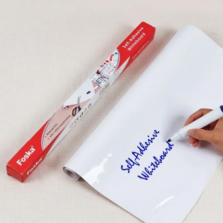 Papel Contac Pizarra Blanca con Marcador Foska 45cm X 2m 
