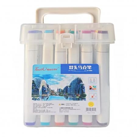Estuche de Marcadores Dual X 24 Colores Doble Qianmei 