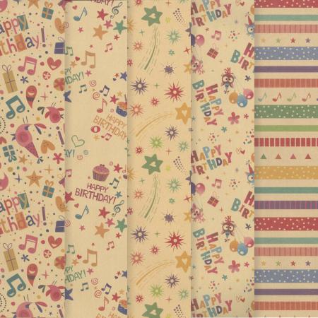 Pliego Papel de Regalo Kraft Toda Ocasion Unicorn