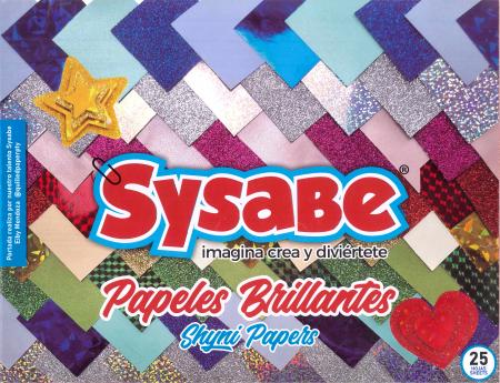 Block de Papeles Brillantes Sysabe X 25 Hojas 