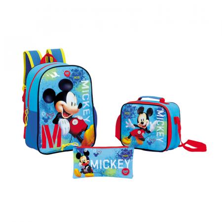 Combo Mochila/morral + Lonchera + Cartuchera Mickey Ref. 959093