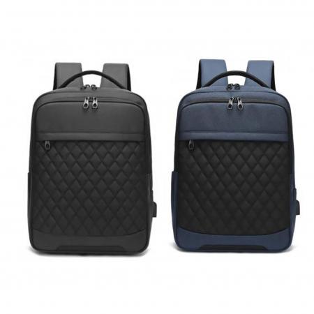 Morral Laptop Negro y Azul Ref.