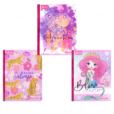 Cuaderno Empastado Grande Tesis Summer Femenino 100 Pag 