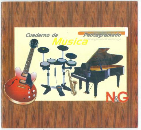 Cuaderno de Musica Pentagramado 48 Paginas N/g