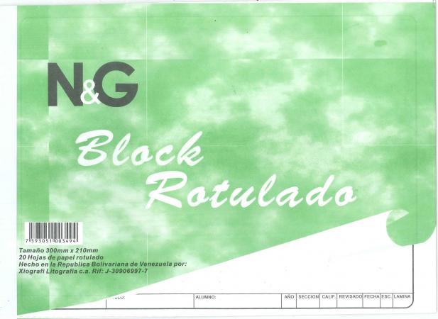 Block Rotulado Tamaño A4 20hojas 300mm X 210mm N/g