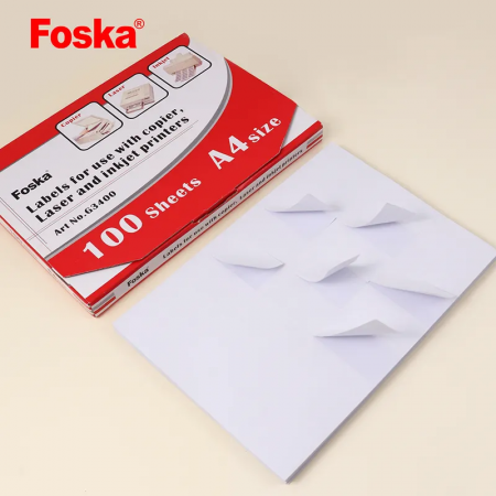 Resmilla de Etiquetas de Impresion Foska X100 A4 Ref. G3400 (8002)