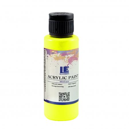 Pintura Acrilica 60ml Color Amarillo Fluorescente Ref. Yellow C