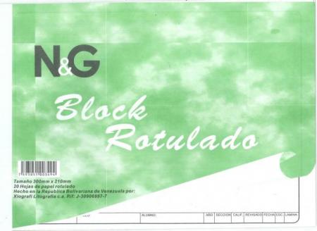 Block Rotulado Tamaño A3 20hojas N/g