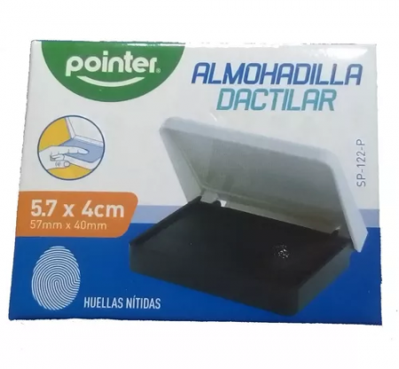Almohadilla Dactilar Huellero 5.7 X 4cm Pointer