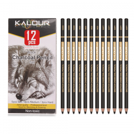 Kalour X Unidad Charcoal Lapiz Carbon Negro
