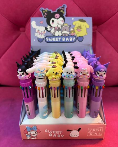 Boligrafo Sweet Baby  Multicolor X10 Colores Surtidos Ref. Kp-23001