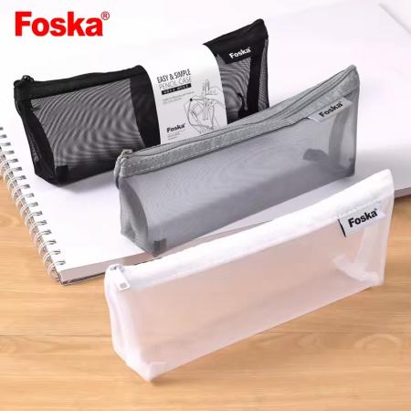 Cartuchera Malla Resistente 21x9x4cm Foska Bd2081