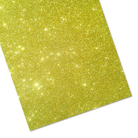Foami Escarchado Adhesivo Carta Amarillo 