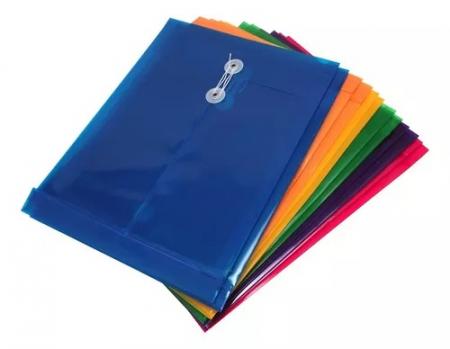 Sobre Plastico con Cordel Foska Vertical Tipo Oficio W0002f-18
