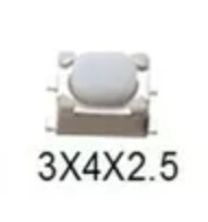 Pa3 Microswitches (interruptor) 3x4x2.5 con Dos Conectores X4unidades