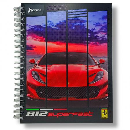 Unidad Norma Argollada Grande Ferrari Pasta Dura X 6 Materias de 150 Hojas 