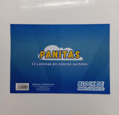 Block de Papel Lustrillo X12 Colores Surtidos 30x21