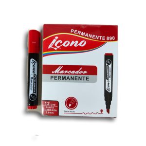 Marcador Permanente Icono Rojo 880 