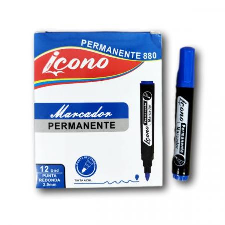 Marcador Permanente Icono Azul 880 