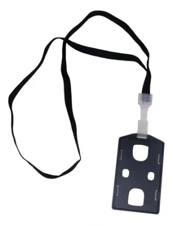 Porta Carnet Negro con Cinta  54mm X 85mm Borga 