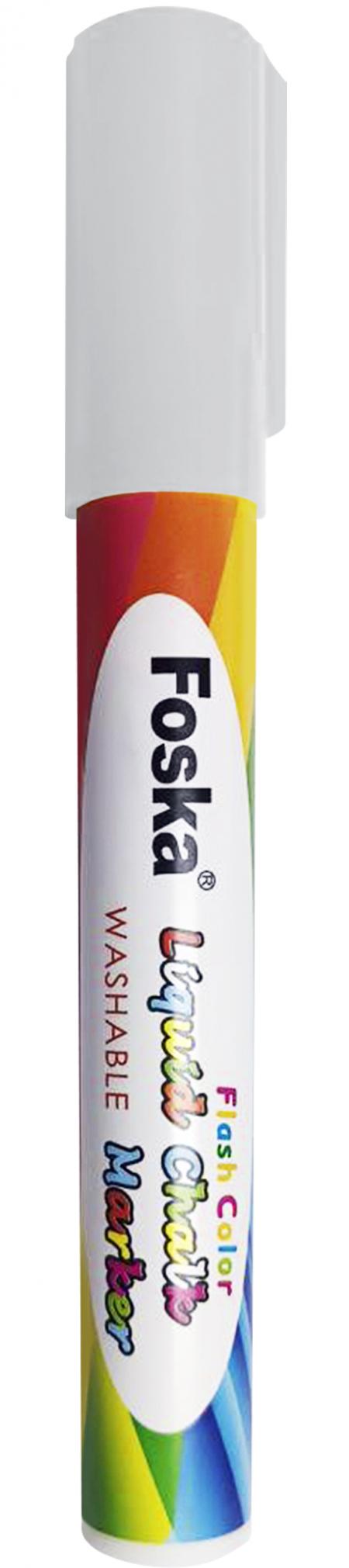 Marcador de Tiza Liquida Blanco Foska Mk4004